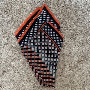Orange and Black Calvin Klein Scarf